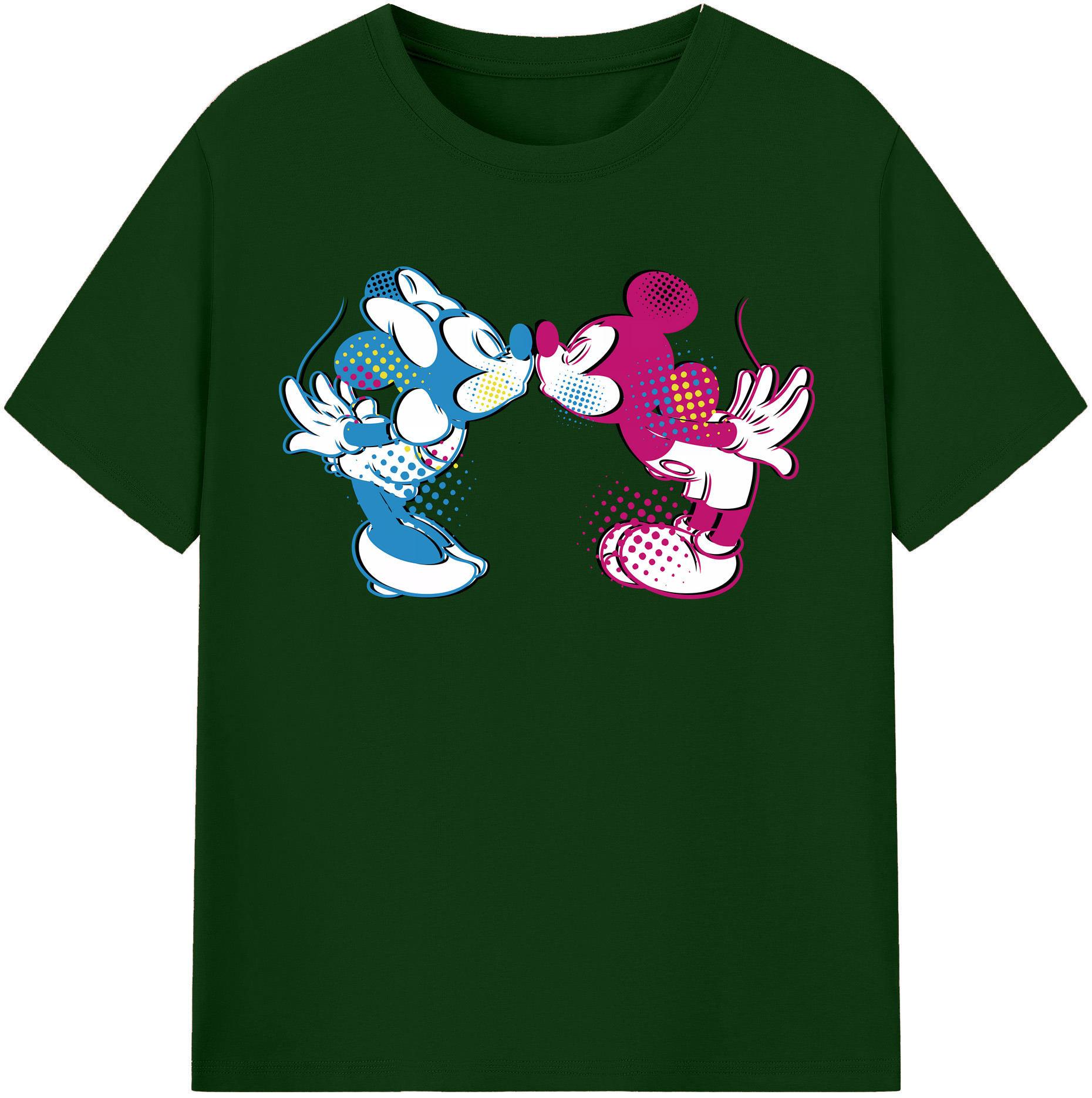 （画像用） ミッキーマウス Mickey Mouse 綿100％半袖Tシャツ（フロントプリント）